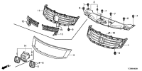 71126TA0003-MOLDING, FR. GRILLE