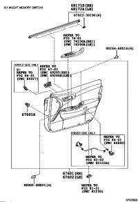 676100N080E2-BOARD SUB-ASSY, FRONT DOOR TRIM, RH