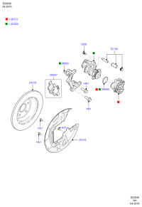 DG9C2A315B4B-BRAKE DISC LR/RR SPORT/L320