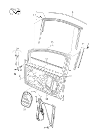 5TD837461-WINDOW WINDER LH FRT/A6