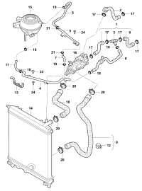 6RD122073E-Coolant hose