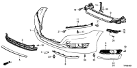 71101T6PH10ZZ-FACE,FR BUMPER
