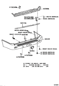 5215960909-COVER, REAR BUMPER
