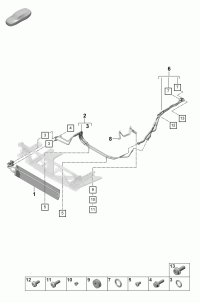 971317020B-TRANSMISSION OIL COOLER BMW G30, G12, B48