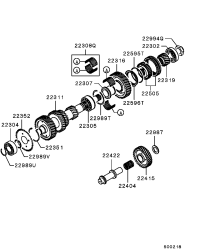 MB896631-SLEEVE,M/T CO/SHAFT 5TH