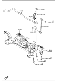 BFF434151-STABILIZER,FRONT