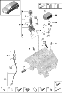 9A711540100-PORSCHE OIL FILTER