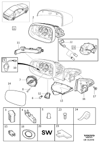 30624573-GASKET,CYL HEAD RH-L494