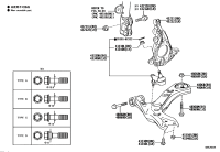 9011914180-BOLT(FOR FRONT SUSPENSION LOWER ARM NO.1),RH/LH