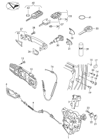 5K2837015D-Door lock: