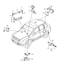 7L6907273E-Cont unit, tire pressure monitor