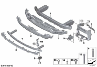 51117498868-REINFORCEMENT-FR BUMPER/X3-06