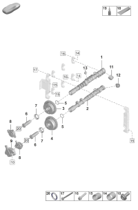 0PB109083-Camshaft adjuster deprecated parts no longer use parts here