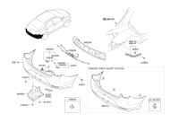 86610D0010-COVER-RR BUMPER