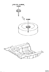 5193102230-CARRIER, SPARE WHEEL, NO.1