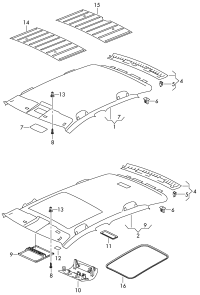 6RD867501K6K8-Molding headlining