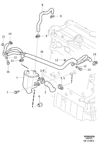 8692217-RADIATOR HOSE W124/E200/E220