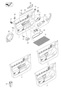 6Q0868297-Clip lwr piece