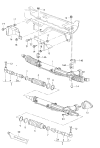 3BD422052-Strut kit with tie rod joint-inr