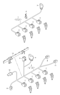 06L971627M-Motor harness