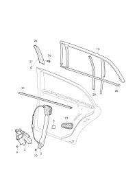 L18G839461D-WINDOW WINDER LH FRT/A6