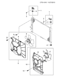 96536670-Bracket, radiator