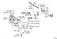 521150R030-RETAINER, FRONT BUMPER