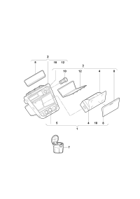 5ND863476A82V-Sw assy, w/glove box ti black