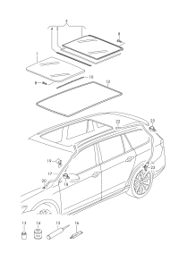 L3GD877055B-Glass slide roof cover light green note! The## part number of the vehicle must be tested before or