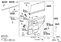6767560030-GARNISH, REAR DOOR FRAME, RH