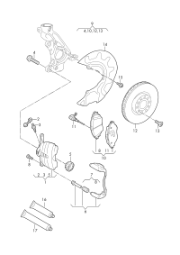 BRAKE PAD SET/Q3/PASSAT/TIGUAN