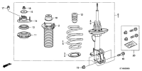 51403STXA02-Rubber, strut lower, front rh