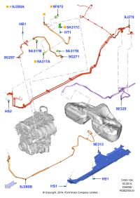 FR3Z9E325D-Parts including 9C052 pressu