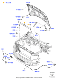 CL3Z16796A-HINGE ASSY-FR DR UPR LH