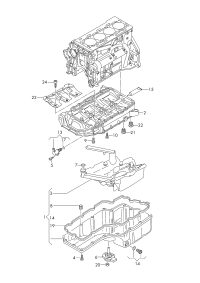 06L103598R-Piece-oil pan lwr