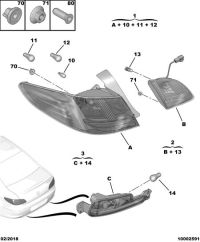 C9671332080-Taillight, r. rr. fender