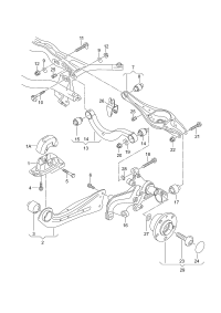 5QD505323E-TRACK CNTRL ARM FRT RH AUDI-Q7