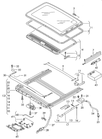L18G877071-Lid, sliding glass roof