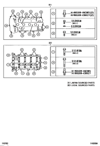 90105C0167-BOLT(FOR CAMSHAFT HOUSING SET)