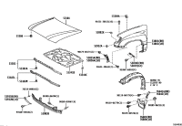 5318360071-SEAL, HEADLAMP COVER TO HOOD
