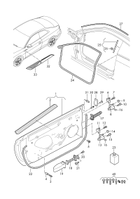 8W6831051A-Door assy-rr, lh