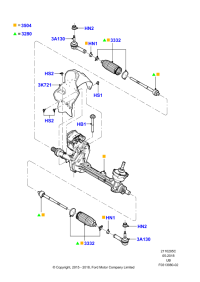 HB5Z3280A-Rh/lh/rod-pull