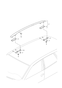 7P6860043B-Rack assy-roof rack