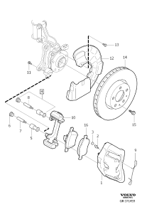 8602800-Caliper, swap, rh <br 17.5 FNR, CH -512675, REPL 1PCS 86
