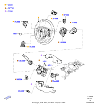 GB5Z14A664E-Contact assy-air bag