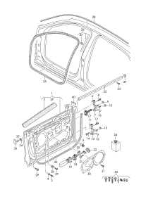 4M8831051C-Door assy-rr, lh