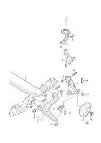 RUBBER MOUNTING-UPPER-GOLF/JE