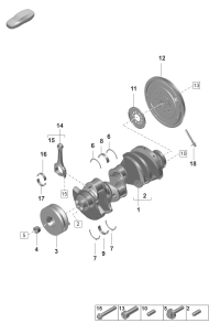 9A710556110-Bearing shell-crankshaft