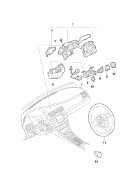 5Q1953521P-Switch, steering