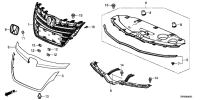 71128T6PH00-Rubber, hood seal
